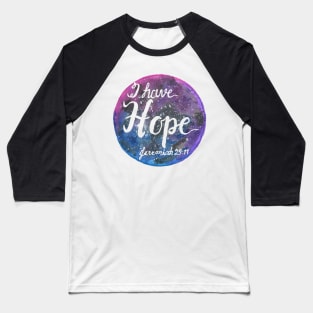 Hand Painted Watercolor Jeremiah 29:11 Baseball T-Shirt